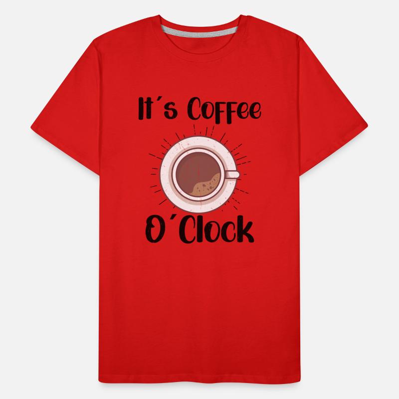 Coffee Lover Caffeine Molecule Java Latte Espresso Männer Premium Bio T-Shirt