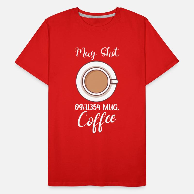 Coffee Lover Caffeine Molecule Java Latte Espresso Männer Premium Bio T-Shirt