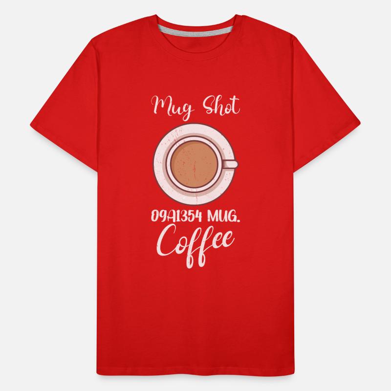 Coffee Lover Caffeine Molecule Java Latte Espresso Men's Premium Organic T-Shirt