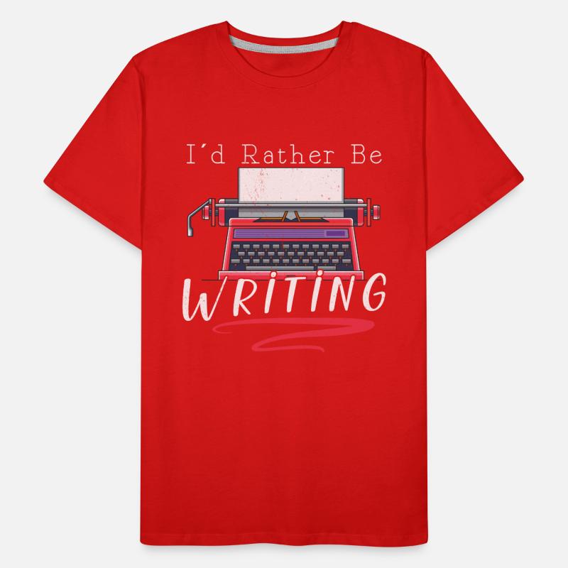 Author Writing Writer Literature Men's Premium Organic T-Shirt