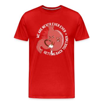 Gastric sleeve gastrectomy Sleeve gastrectomy - Men's Premium Organic T-Shirt - red - Front - Damien (186cm)