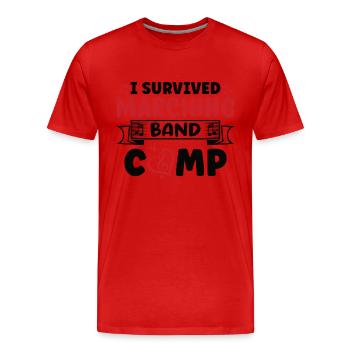 Fanfare Clarinettiste École de musique de répétition - T-shirt bio Premium Homme - rouge - Devant - Damien (186cm)