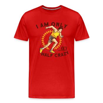 Runner Full Marathon Finisher Running Jogging - Männer Premium Bio T-Shirt - Rot - Vorne - Damien (186cm)