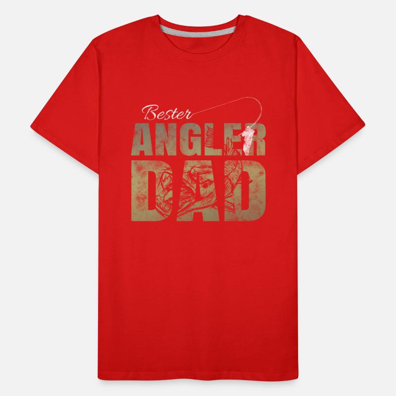 Bester Angler Dad Männer Premium Bio T-Shirt