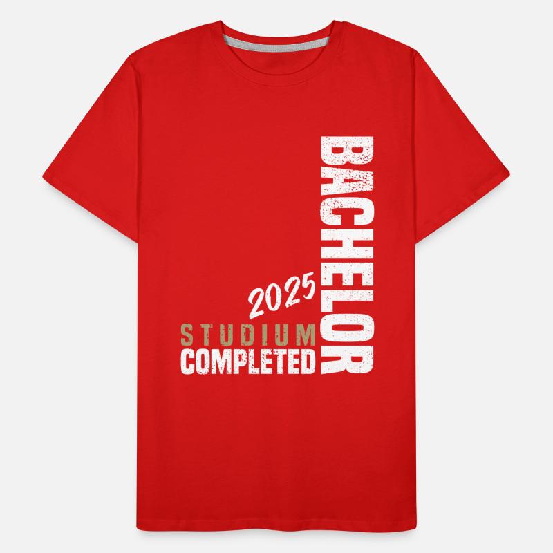 Bachelor Studium 2025 Completed Männer Premium Bio T-Shirt