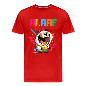 Carnival Bear Kölle Alaaf Costume Cologne Funny - Men's Premium Organic T-Shirt - red - Front - Damien (186cm)