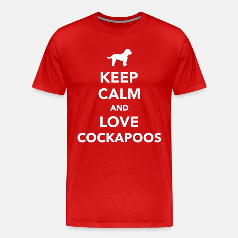 Cockapoo - Männer Premium Bio T-Shirt - Rot
