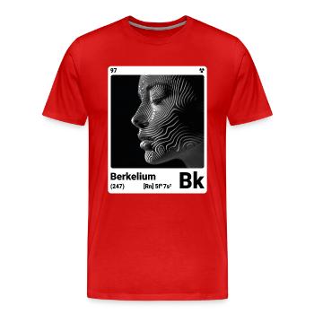 AI am Berkelium (wt) mode périodique ringard - T-shirt bio Premium Homme - rouge - Devant - Damien (186cm)