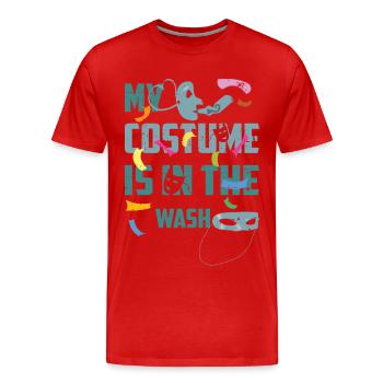 Pas de costumes pour le carnaval - T-shirt bio Premium Homme - rouge - Devant - Damien (186cm)