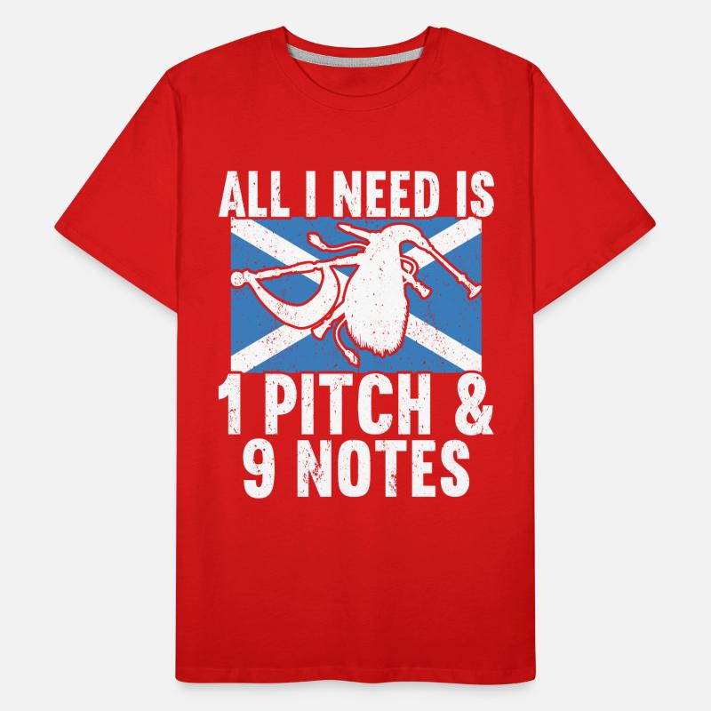 Cornemuse Cornemuse Cornemuse Écosse T-shirt bio Premium Homme