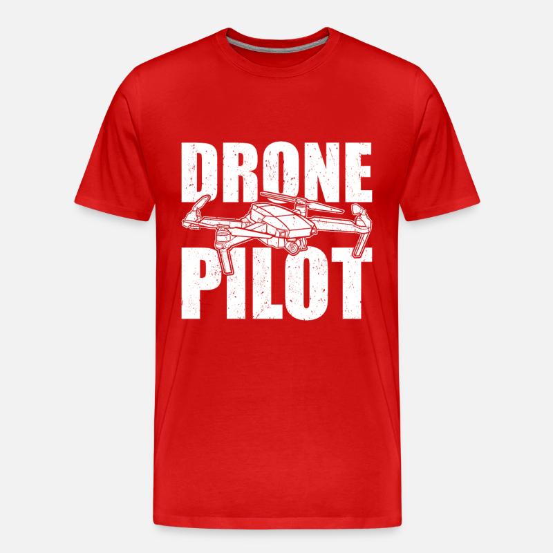 Drone Drones - T-shirt bio Premium Homme - rouge