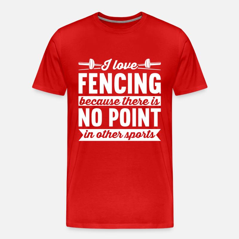 Fechter Fechter - Männer Premium Bio T-Shirt - Rot