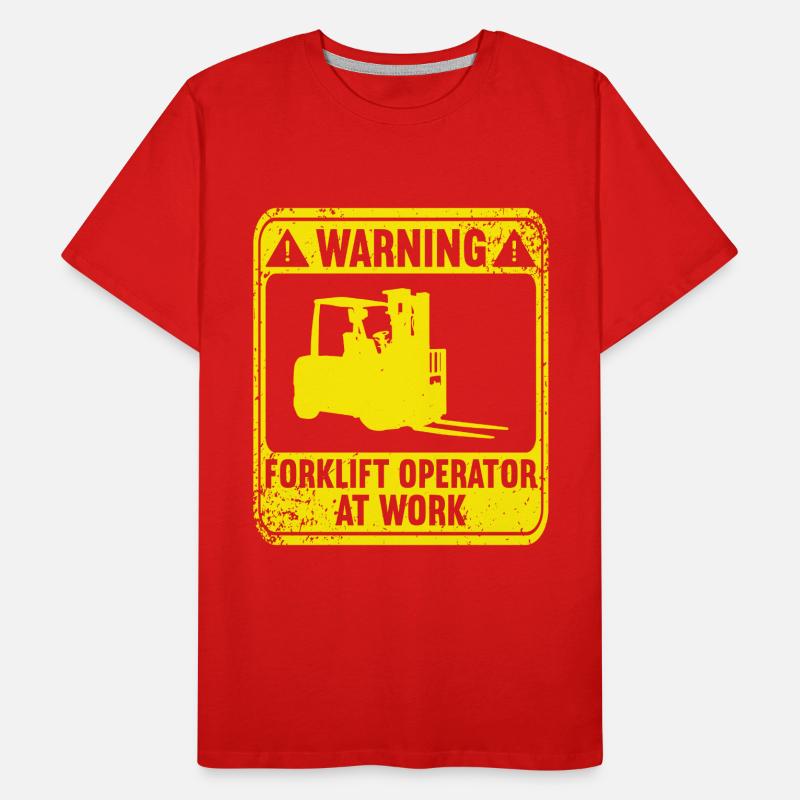 Gabelstaplerfahrer Gabelstaplerfahrer Gabelstapler Männer Premium Bio T-Shirt