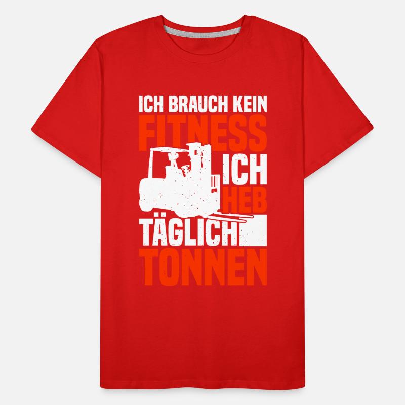 Gabelstaplerfahrer Gabelstapler Staplerfahrer Männer Premium Bio T-Shirt