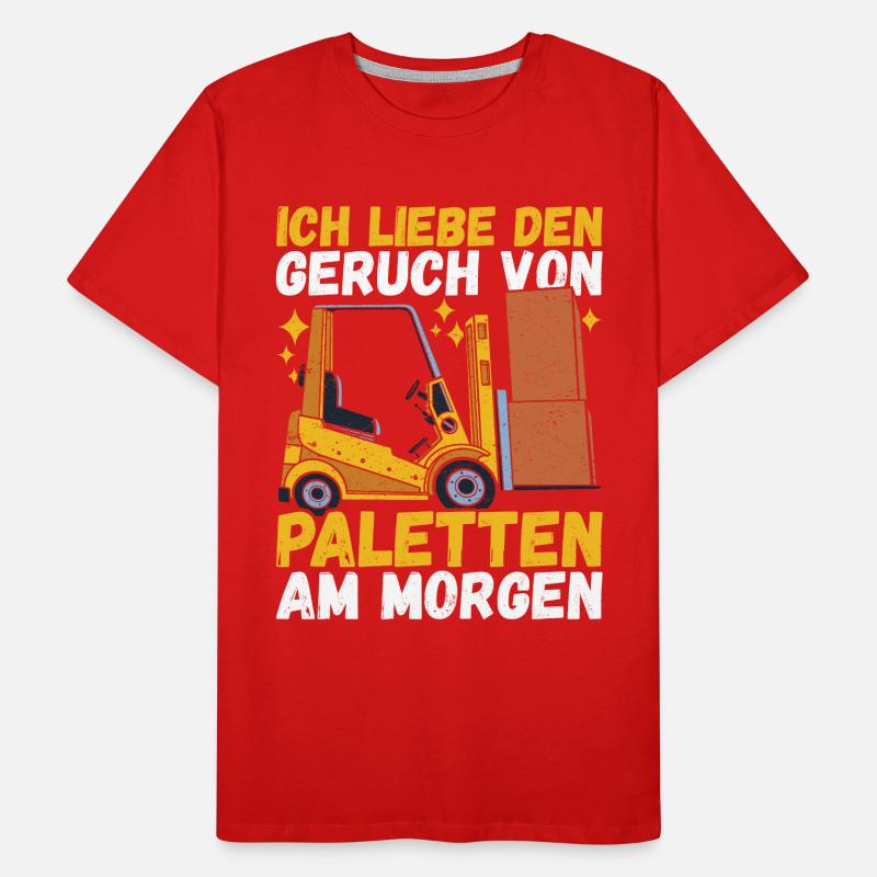 Gabelstaplerfahrer Gabelstapler Staplerfahrer Männer Premium Bio T-Shirt