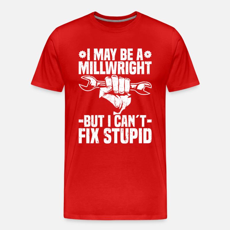 Mühlenbauer Mühlenbauer - Männer Premium Bio T-Shirt - Rot