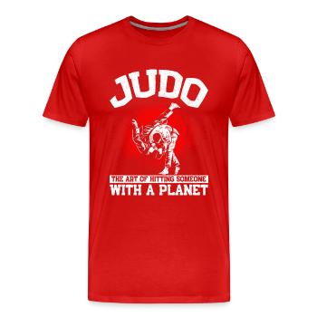 Judo Judoka Judo Cadeau pour le Judo - T-shirt bio Premium Homme - rouge - Devant - Damien (186cm)