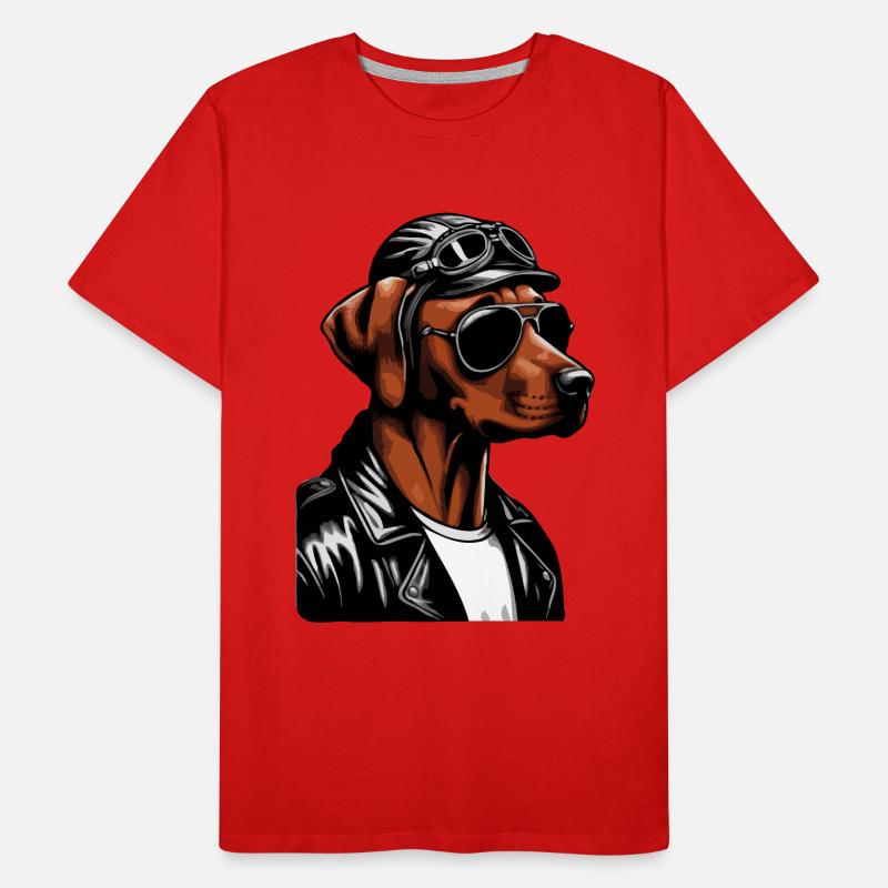 Rhodesian Ridgeback Cool Rhodesian Ridgebacks Men's Premium Organic T-Shirt