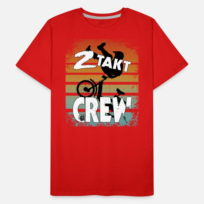 2 Temps équipage - fun mobile mobylette scooter amis T-shirt bio Premium Homme