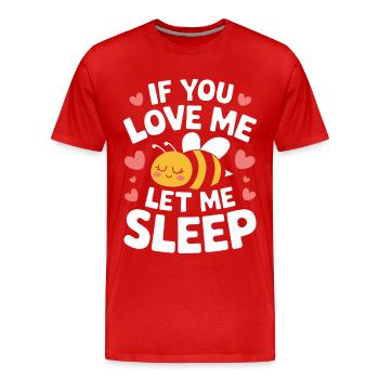 honey bee beekeeper bees bee - Men's Premium Organic T-Shirt - red - Front - Damien (186cm)