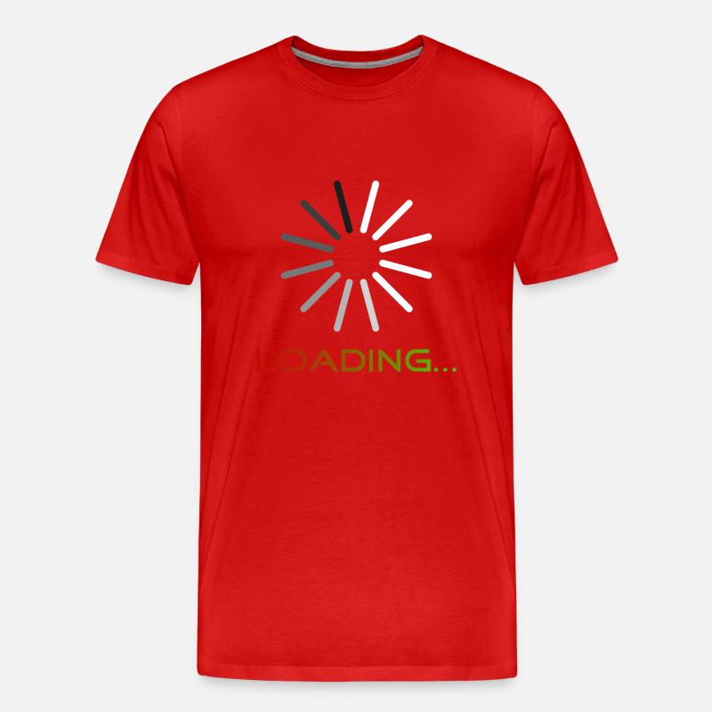 Loading - Männer Premium Bio T-Shirt - Rot