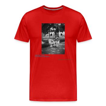 Quite time - T-shirt bio Premium Homme - rouge - Devant - Damien (186cm)