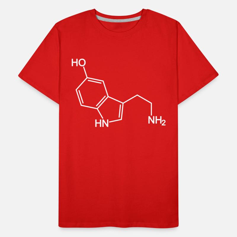 molécule de sérotonine T-shirt bio Premium Homme