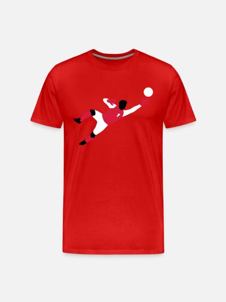 torwart_012015_a_3c - Männer Premium Bio T-Shirt - Rot