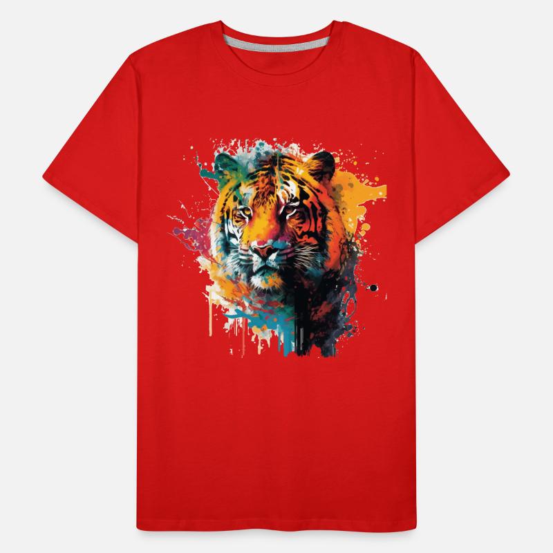 Tiger Head Gift Men's Premium Organic T-Shirt
