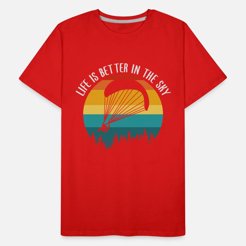 Pilote de paramoteur – Aventure dans le ciel T-shirt bio Premium Homme