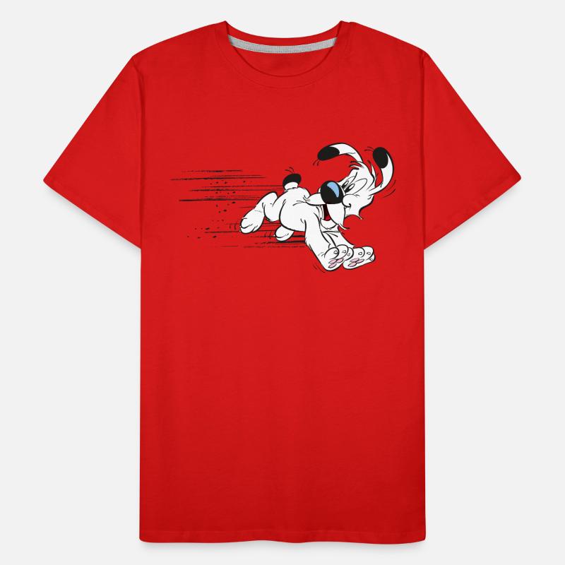 Asterix - Idefix hat es eilig Männer Premium Bio T-Shirt