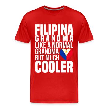Philippinen - Männer Premium Bio T-Shirt - Rot - Vorne - Damien (186cm)