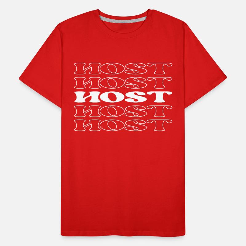 Host Presenter Anchor Speaker Broadcaster Men's Premium Organic T-Shirt