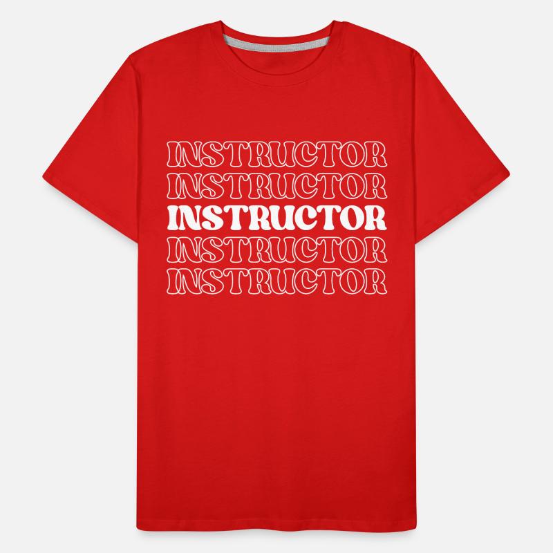 Instructor Teacher Educator Trainer Coach Men's Premium Organic T-Shirt