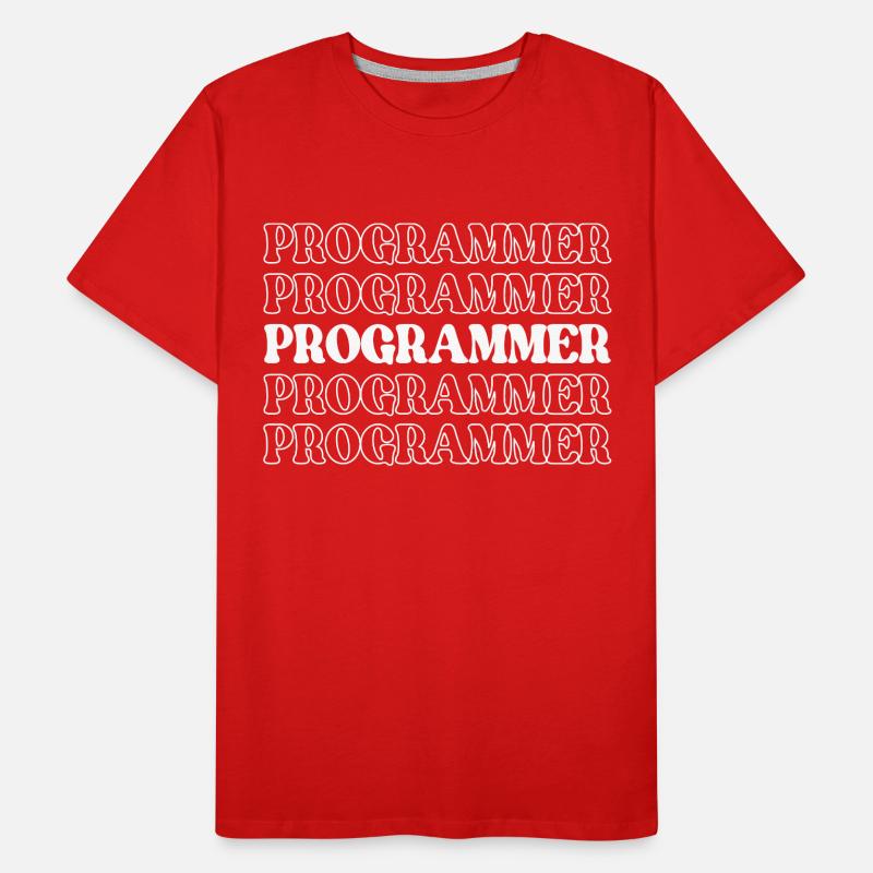 Programmierer, Programmierer, Entwickler, Programmierer, Software-Ingenieur Männer Premium Bio T-Shirt