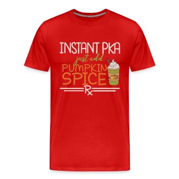 PKA instantanée | Pharmacie - T-shirt bio Premium Homme - rouge - Devant - Damien (186cm)