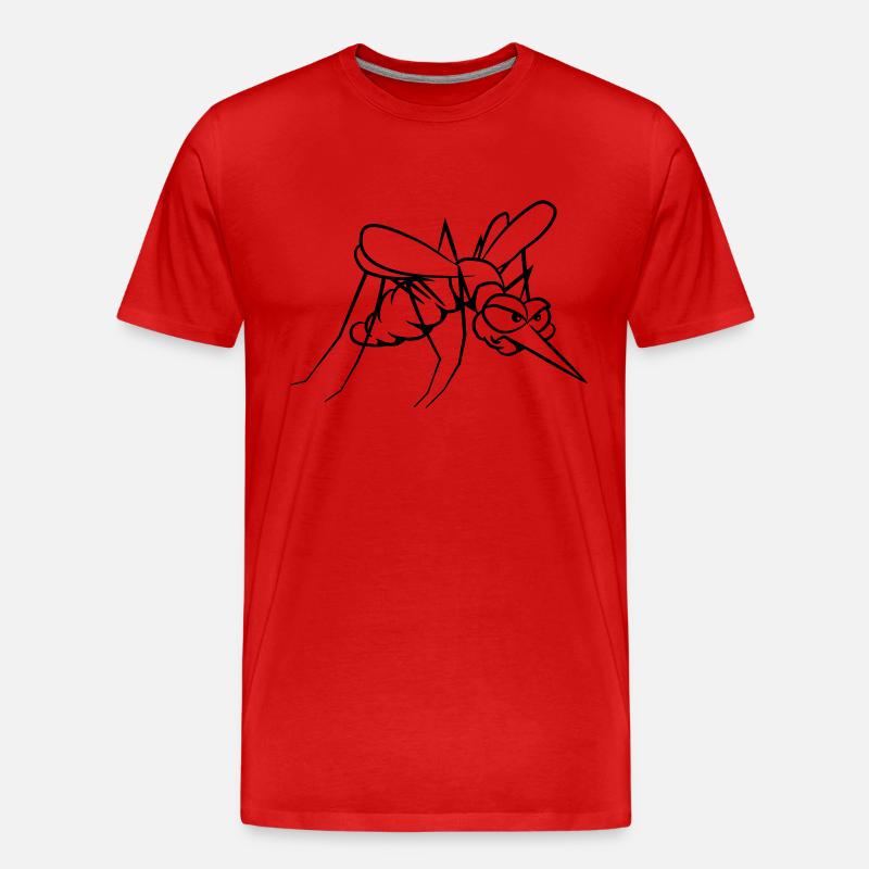 Mücke agro witzig - Männer Premium Bio T-Shirt - Rot