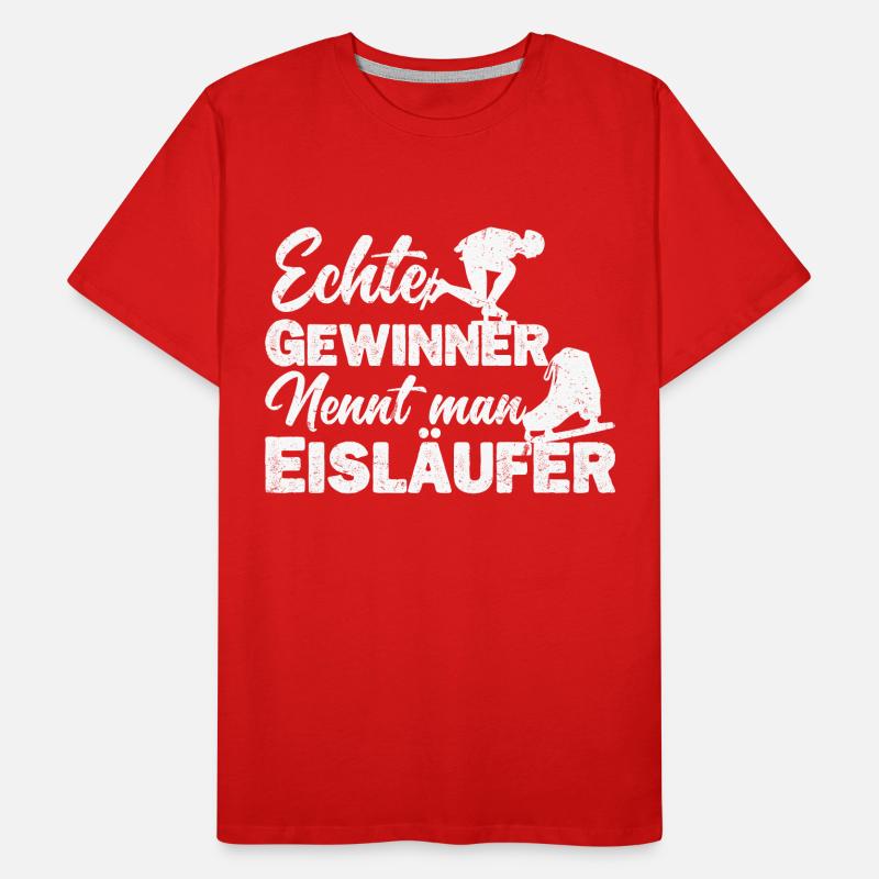 Eisläufer Eiskunstläufer Eislaufen Spruch Männer Premium Bio T-Shirt