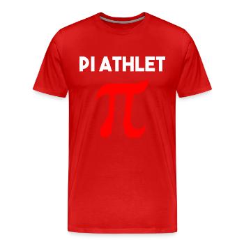 Math gift nerd teacher math teacher math - Men's Premium Organic T-Shirt - red - Front - Damien (186cm)