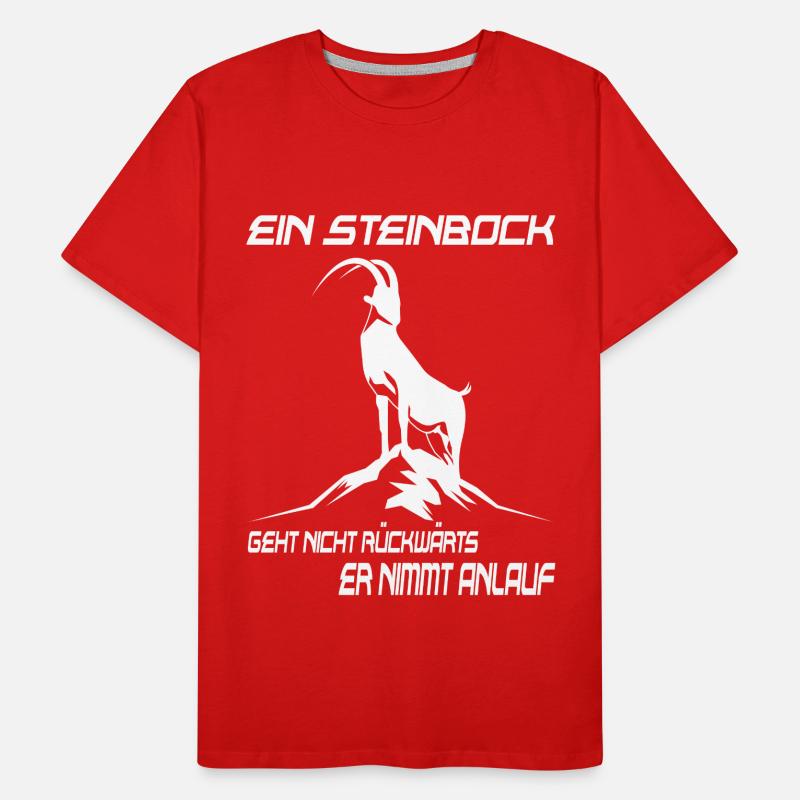Sternzeichen Steinbock Dezember bis Januar Männer Premium Bio T-Shirt