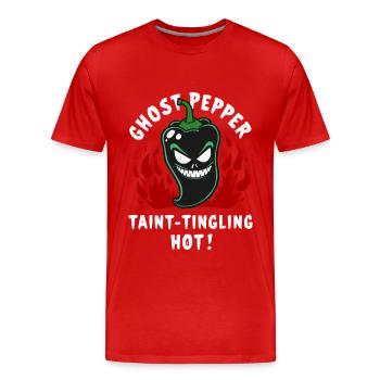 Ghost Pepper - Männer Premium Bio T-Shirt - Rot - Vorne - Damien (186cm)
