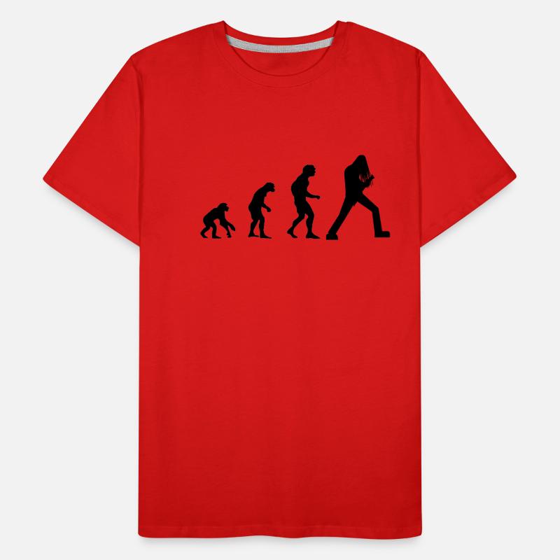 guitare evolution e-guitare e-rock metal T-shirt bio Premium Homme