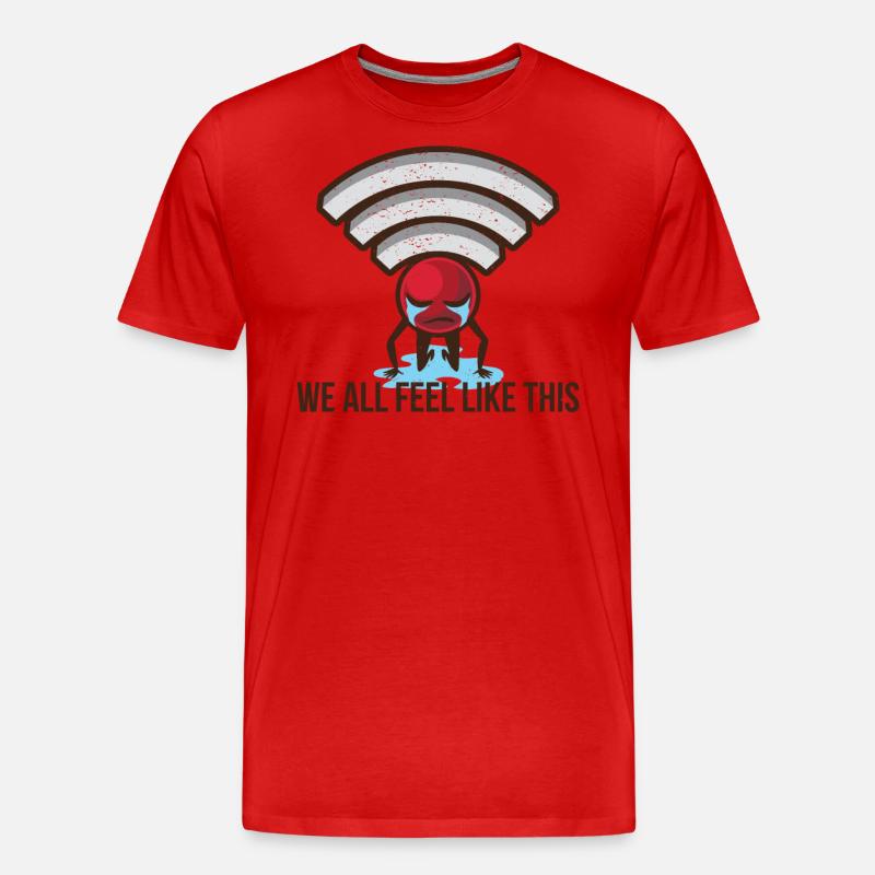 Lustiges Gamer Programmierer Computer Geschenk - Männer Premium Bio T-Shirt - Rot