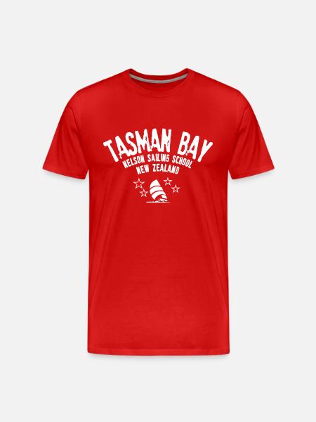 Tasman Bay Nelson sailing school - T-shirt bio Premium Homme - rouge