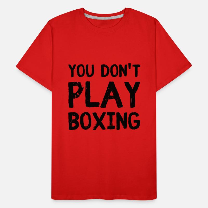 Boxe combattant, boxe, idée cadeau boxe T-shirt bio Premium Homme