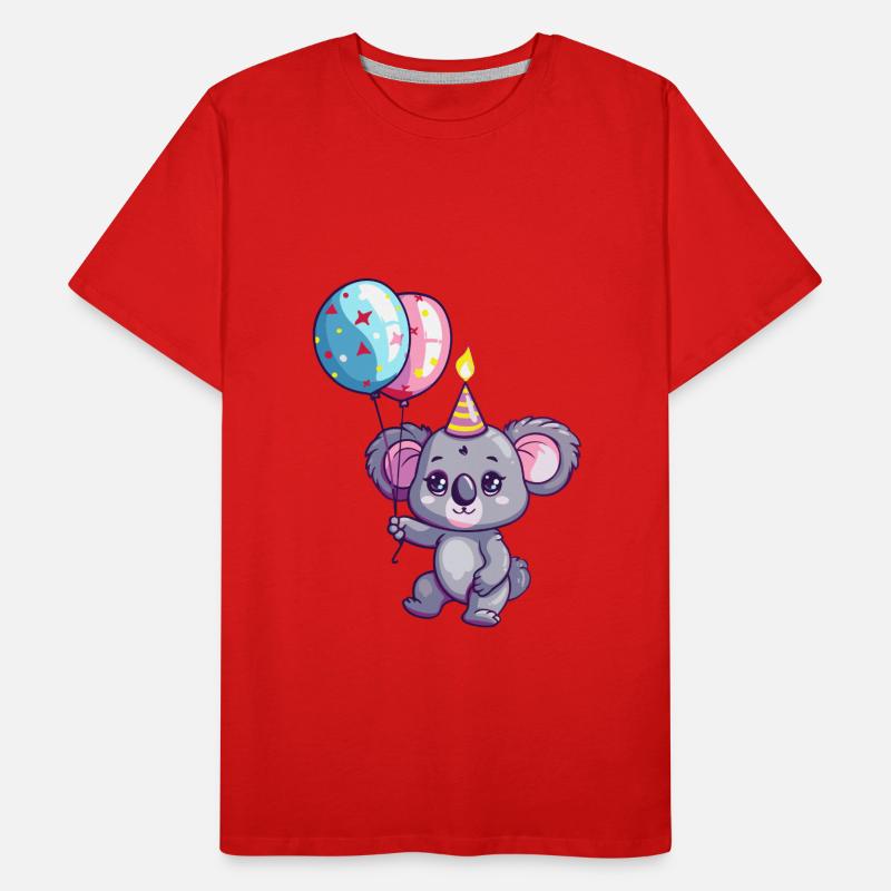Koala Birthday Comic Men's Premium Organic T-Shirt