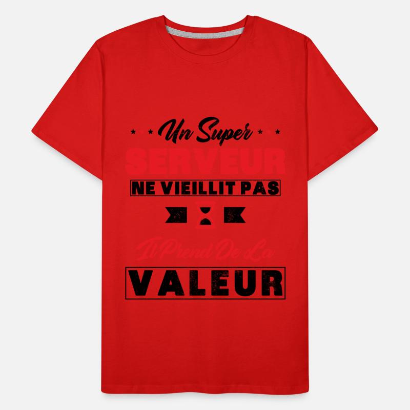 A Super Server does not age as a gift Server Men's Premium Organic T-Shirt