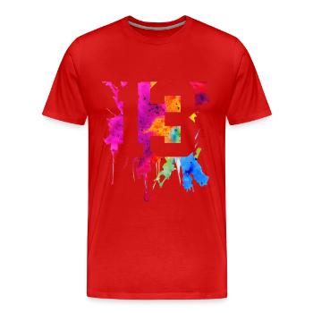 13 ANS 13E ANNIVERSAIRE - T-shirt bio Premium Homme - rouge - Devant - Damien (186cm)