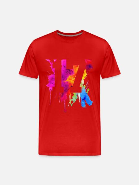 17 YEARS 17TH BIRTHDAY - Men's Premium Organic T-Shirt - red