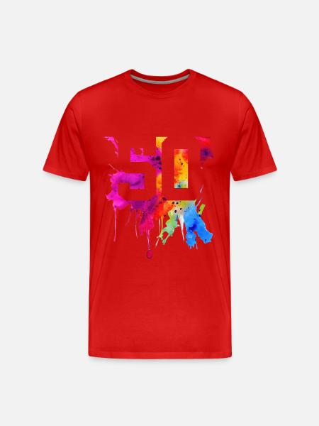 50 ÅRS 50 ÅRS FØDSELSDAG - Herre Premium T-shirt økologisk - rød